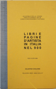 tesi sui libriartisti