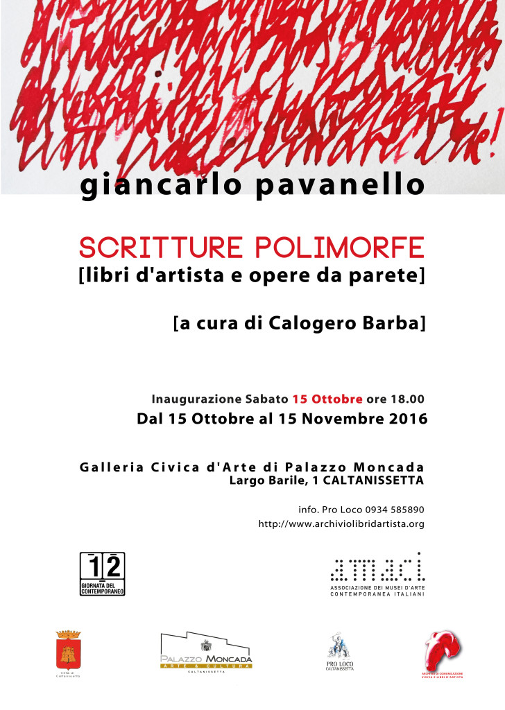 Giancarlo Pavanello scritture polimorfe